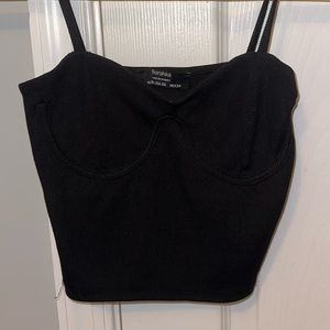 Bershka corset style crop